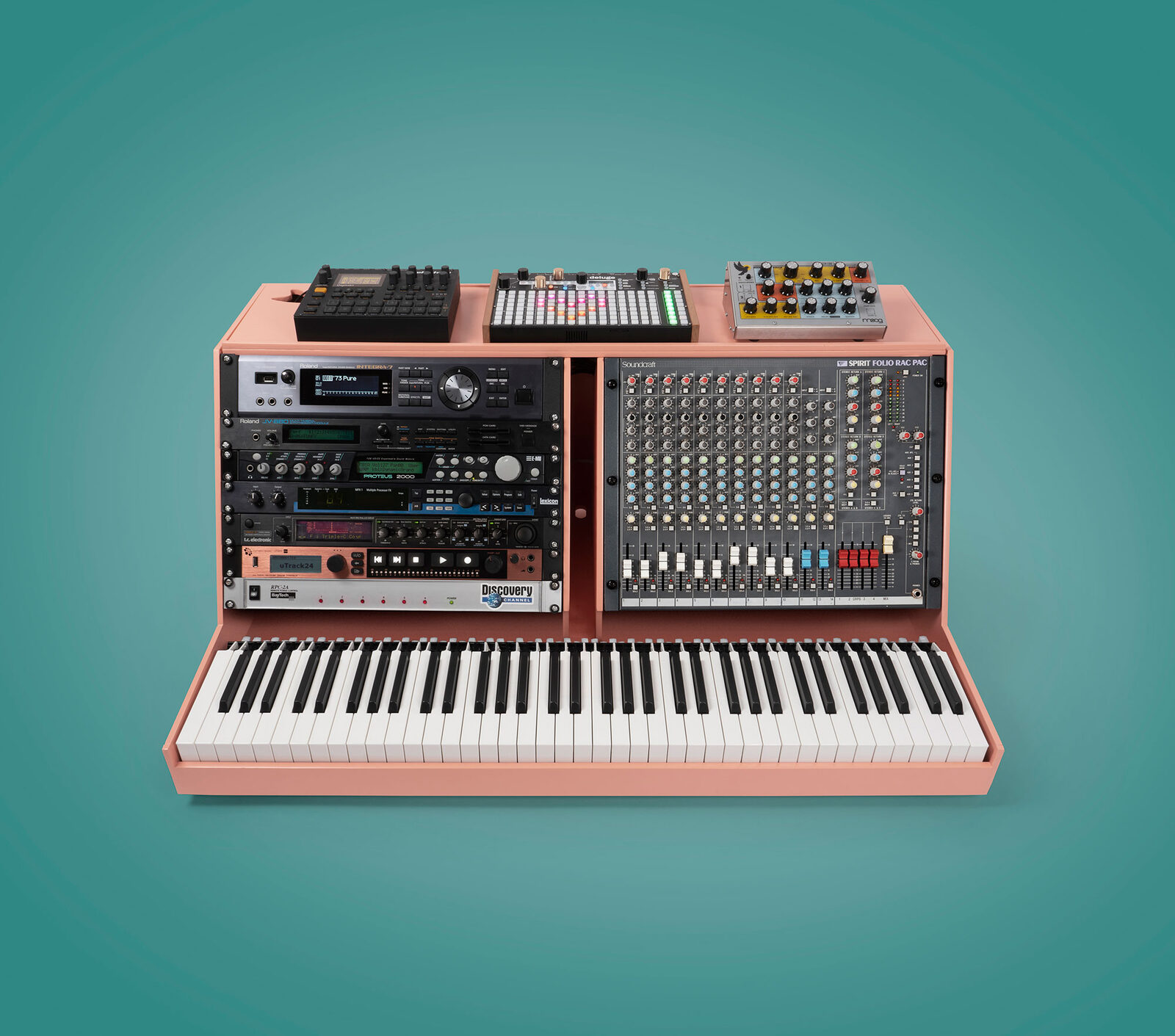 Pink Elephant - music performance and recording system with 73-key weighted keybed